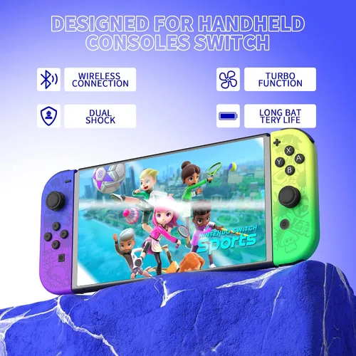 Vista 3 de WWOKIND Joy Con Controller Compatible for Switch, Wireless Joypad Replacement for Switch Joycon, Left Right Remote for Switch Controllers Joycon