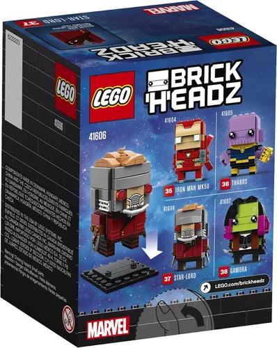 Vista 5 de LEGO BrickHeadz Star-Lord 41606 - Kit de construcción (113 piezas)