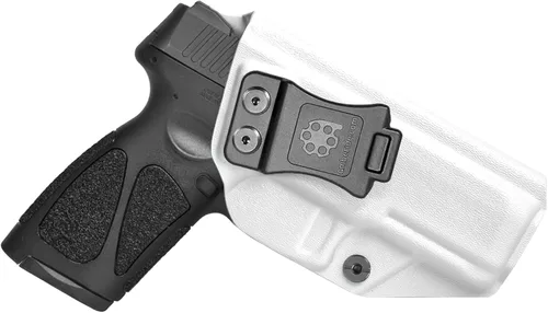 Vista 14 de Made in USA Exact-Fit Kydex IWB Holster for Taurus G3 Sweat-proof design with a full sweat guard, adjustable cant, and zero-printing for daily