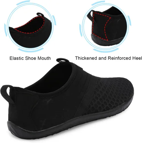 Vista 4 de Spesoul Zapatos acuáticos transpirables de secado rápido para mujer y hombre, calcetines acuáticos suaves para senderismo, natación, playa, surf