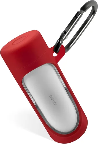 Vista 8 de Geiomoo Funda de silicona compatible con Nothing Ear Stick, cubierta protectora con mosquetón (negro)