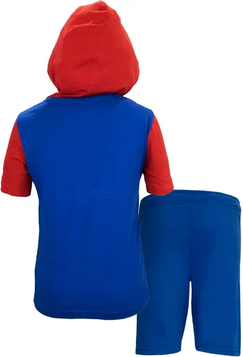 Vista 6 de Nintendo Personajes Super Mario - Disfraz ligero de manga corta con capucha y pantalones cortos