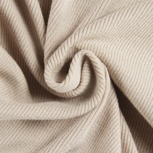Vista 5 de PALINDA Camisas de manga larga ajustadas con cuello alto acanalado para mujer