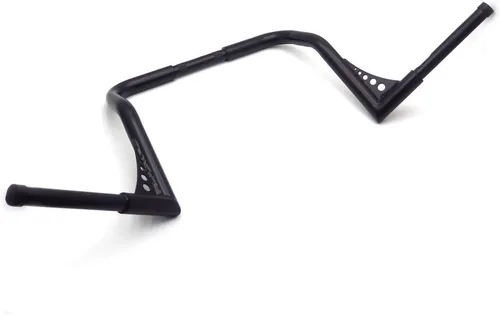 Vista 4 de HTTMT- US-TGHD-HB025-BK2-1-1/4" Ape Hanger Manillar de 12 pulgadas de altura compatible con Harley Touring con carenado Batwing