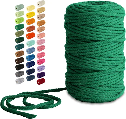 Vista 147 de Nook Theory Hilo de macramé de 3mm 109 yardas - Cuerda de macramé suave de 4mm, 5mm perfecta para nudos - Suministros de macramé para colgadores