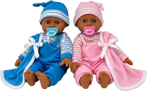 Vista 9 de The New York Doll Collection Muñecas gemelas (afroamericanas)