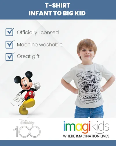 Vista 3 de Disney D100 Mickey Mouse Sully Mike Winnie The Pooh T-Shirt Infant to Big Kid