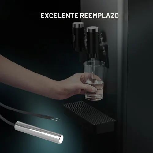 Vista 6 de DROK Sonda de sensor de temperatura de 10 K 3 piezas, sonda de temperatura NTC impermeable de acero inoxidable de 1 metro para varios dispensadores