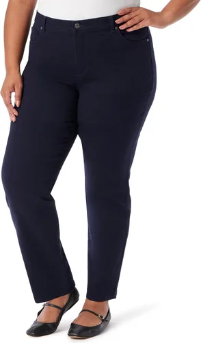 Vista 55 de Gloria Vanderbilt - Pantalones de mezclilla Amanda clásicos de tiro alto y pierna cónica petite para mujer Begonia Bloom