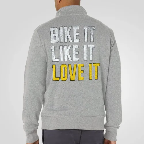 Vista 5 de Bike It Like It Zip Pullover - Regalos para marido - Artículos para amantes de la bicicleta