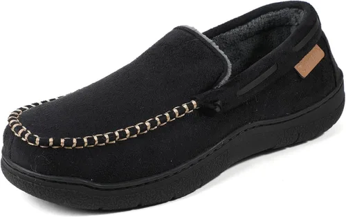 Vista 12 de Zigzagger - Pantuflas estilo mocasín de microgamuza y espuma viscoelástica, para hombre