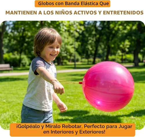 Vista 4 de Globos de neón Giraffe con función de rebote (30 unidades)