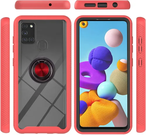 Vista 49 de Funda compatible con Xiaomi Poco X3 NFC, compatible con Xiaomi Poco X3 Pro/Poco X3 Ring Stand 3 en 1, color negro
