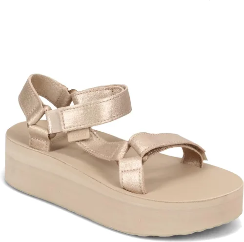 Vista 24 de Sandalia Teva de plataforma universal para mujer Balance Oliva Quemada
