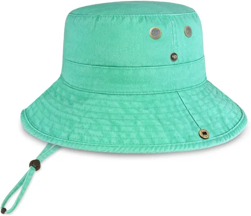 Vista 23 de CHOK.LIDS Sombrero clásico de algodón de ala ancha con cuerda ajustable unisex sombrero de sol ligero para viajes al aire libre
