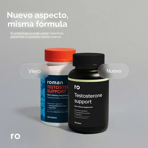 Vista 3 de Apoyo de testosterona Ro para hombres Suplemento nutricional diario con Ashwagandha para apoyar niveles saludables de testosterona y magnesio