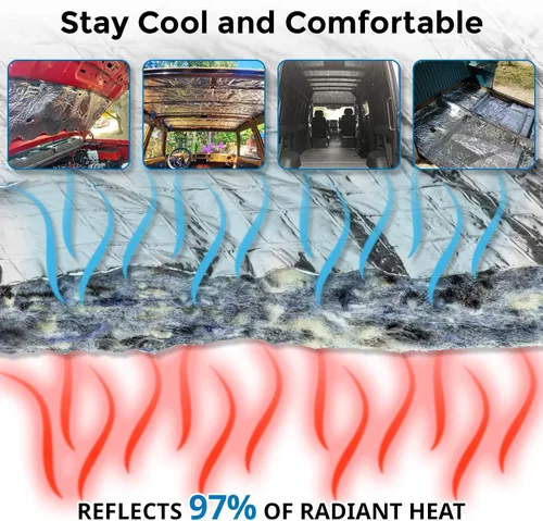 Vista 3 de Second Skin Heat Wave Pro - Yute con lámina reforzada - Revestimiento de techo y aislamiento debajo de la alfombra