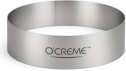 Vista 17 de O'Creme Anillo para Pastel de Acero Inoxidable Resistente Redondo Molde de Anillo para Pastel Mousse para Hornear, Decoración de Pasteles de Postre