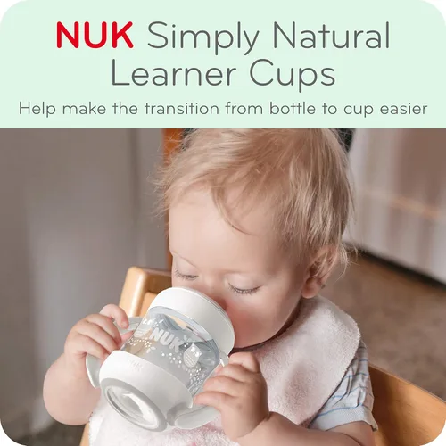 Vista 2 de NUK Simply Natural Learner Cup White 4.96 onzas (paquete de 1)