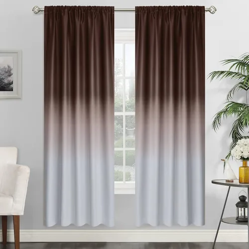 Vista 64 de SimpleHome Cortinas Pequeñas Negras Impermeables con Bolsillo para Barra Suave para Cocina, Cortinas Impermeables con Bolsillo para Barra