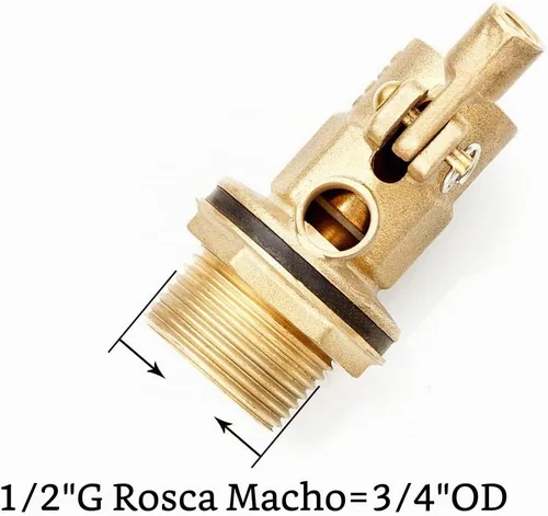 Vista 2 de Joywayus Válvula de bola flotante de 12,7 mm con rosca, llave de tanque de bola flotante automática, accesorios de ballcock, interruptor de control