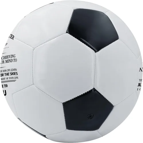 Vista 2 de KWOOD Balón de Fútbol Clásico Personalizado, Balón de Fútbol Grabado con Bomba Premium para Entrenamiento y Recreación, Disponible