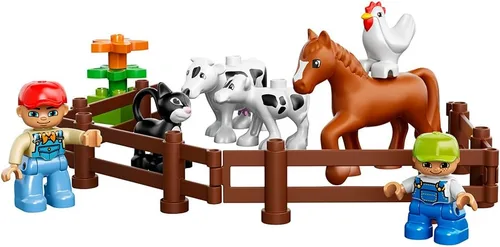 Vista 5 de LEGO Duplo Gran Granja 10525 Juguete infantil, bloques de construcción grandes