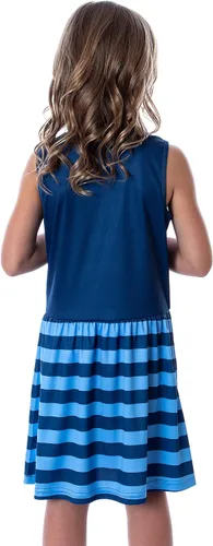 Vista 4 de Harry Potter Camisón de pijama con diseño de rayas y logotipo de cresta para niñas