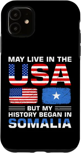 Vista 8 de iPhone 16 USA Flag America Somalia Flag Somalian Roots Country Case