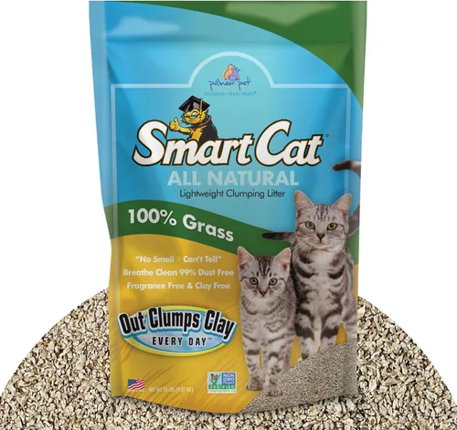 Vista 10 de SmartCat Arena para gatos natural aglomerante, 4.5 kg (453 g 1 paquete) - Alternativa a la arcilla y arena en pellets - Químicamente y 99% libre