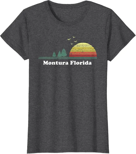 Vista 5 de Vintage Montura, Florida Sunset - Camiseta con impresión de recuerdo