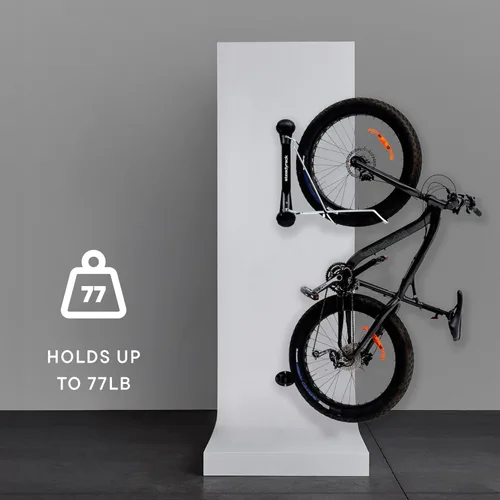 Vista 7 de Steadyrack Soporte para Bicicleta de Neumáticos Gruesos – Montaje Vertical en Pared para Bicicletas de Neumáticos Gruesos con Neumáticos