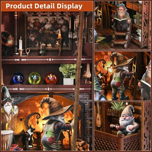 Vista 3 de Kit de Rincón de Libros, Kits de Rincón de Libros para Adultos, Construcción de Modelo de Rincón de Libros DIY, Rompecabezas de Madera 3D DIY