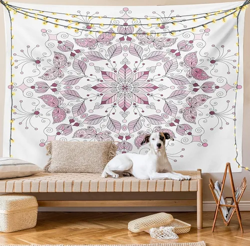 Vista 53 de Ambesonne Tapiz de arte afro, hombre negro fuerte con una corona de trazos impresión de pintura moderna, decoración de tela para colgar en la pared