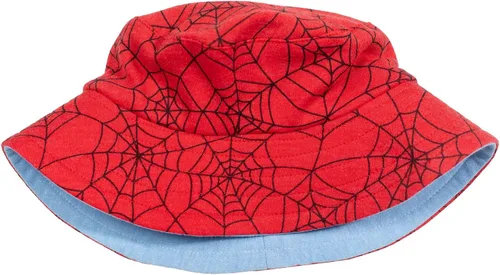 Vista 5 de Marvel Vengadores Spider-Man - Mameluco para bebé y sombrero de sol para recién nacido a bebé