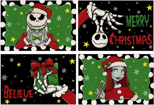 Vista 7 de Manteles individuales de Navidad, manteles de mesa de Halloween, decoración de Navidad para fiesta en el hogar Christmas Festive Decor, Table