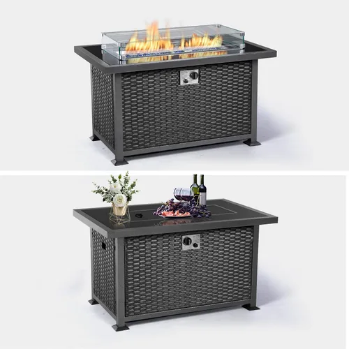 Vista 5 de U-MAX - Mesa para fogata a gas propano de 44 pulgadas para uso al aire libre