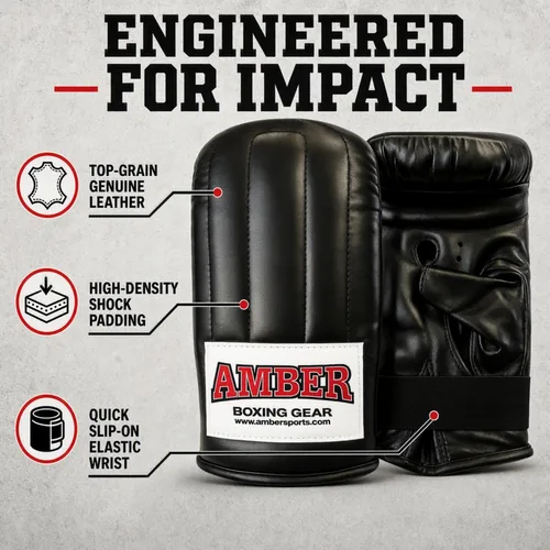 Vista 3 de Extreme Boxing Bag Gloves Premium Quality Leather, Enhanced Protection, Comfort Fit, Versatile Use, Professional-Grade Performance