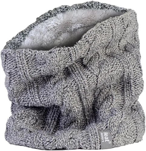 Vista 4 de Heat Holders Conjunto de guantes térmicos de punto de forro polar, calentador de cuello y convertidor para mujer invierno