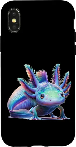 Vista 5 de Carcasa de arte de mundo submarino encantado para iPhone 11 Pro Max con diseño de ajolote mágico