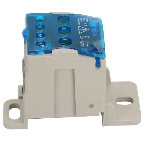 Vista 8 de Caja de distribución de bloque de terminales, Caja de distribución de bloque de terminales de carril DIN Conector de cable eléctrico Caja