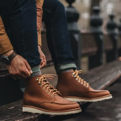 Vista 6 de Thursday Boot Company Diplomat Moc Toe - Botas de cuero para hombre
