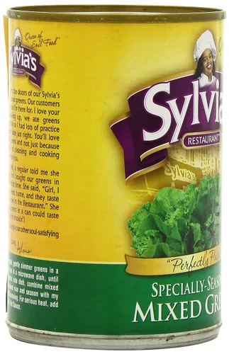 Vista 8 de Sylvia's Verdes mixtos especialmente sazonados, latas de 14.5 onzas (paquete de 12)