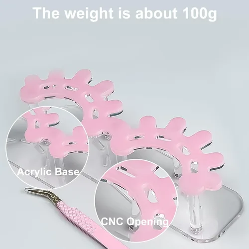 Vista 4 de Tweezers Stand Holder Eyelash Storage Rack Display Acrylic Shelf Eyelash Storage Rack Display