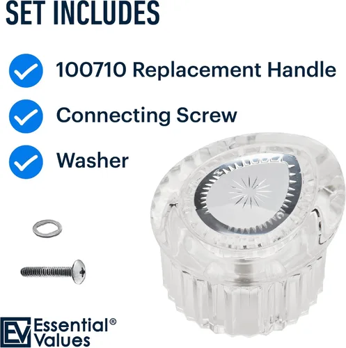 Vista 5 de Essential Values Repuesto de mango de ducha – Compatible con pomo de ducha Moen (100710) y bañera – Compatible con el kit de mango de temperatura