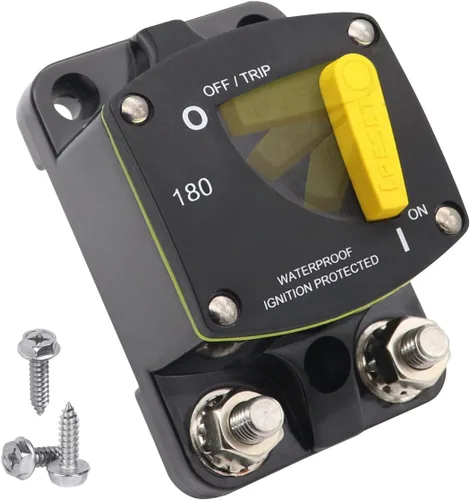 Vista 37 de E69 Interruptor de circuito de 10 A T3 con restablecimiento manual Mini de montaje en superficie IP66 Interruptor conmutable de 10 A