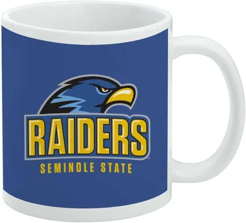 Vista 163 de Taza de cerámica con el logotipo principal de la Universidad Rider, taza de regalo novedosa para café, té y bebidas calientes, 11oz, blanca