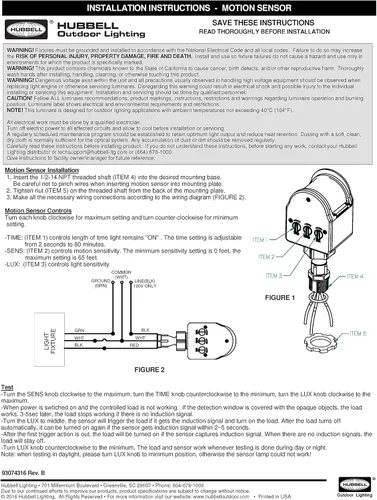 Vista 8 de Hubbell - Kit de luces LED resistentes a la intemperie con sensor de movimiento, acabado bronce oscuro