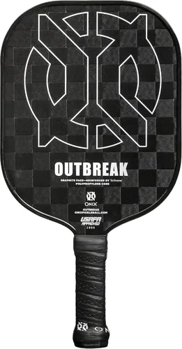 Vista 7 de Onix Outbreak Pickleball Paddle Reinforced by TeXtreme® Technology for Improved Performance and Stronger Play Negro
