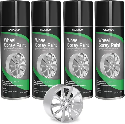 Vista 17 de NADAMOO Pintura en Aerosol para Llantas de Aluminio, Pintura en Aerosol para Llantas de Automóvil para Recolorear y Proteger Superficies Metálicas